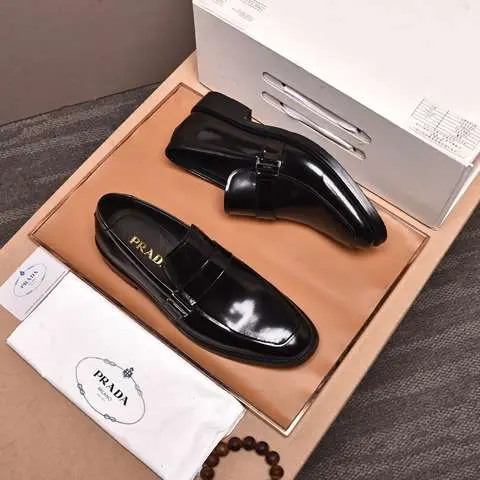Replica High Quality Prada Leather Shoes For Men