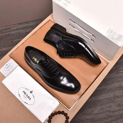 Replica High Quality Prada Leather Shoes For Men