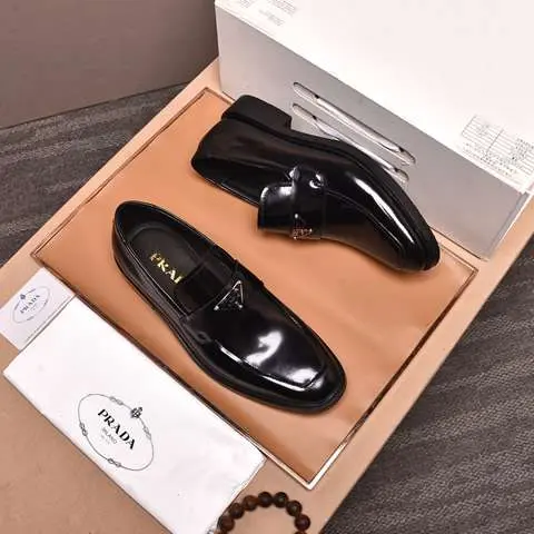 Replica High Quality Prada Leather Shoes For Men