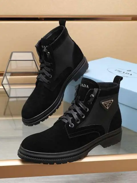 Replica High Quality Prada Leather Shoes For Men