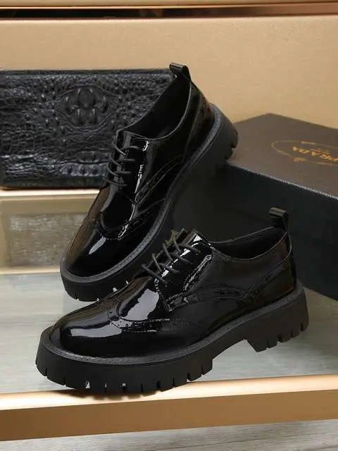 Replica High Quality Prada Leather Shoes For Men