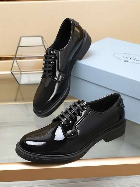 Replica High Quality Prada Leather Shoes For Men