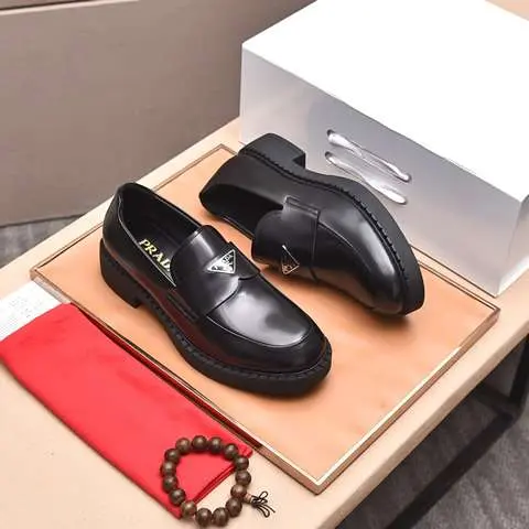 Replica High Quality Prada Leather Shoes For Men