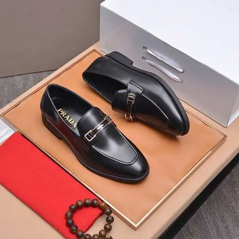 Replica High Quality Prada Leather Shoes For Men