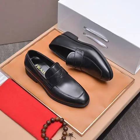 Replica High Quality Prada Leather Shoes For Men