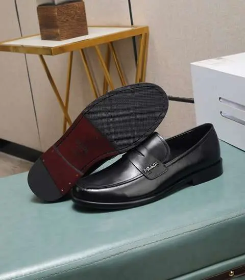 Replica High Quality Prada Leather Shoes For Men