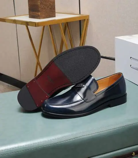 Replica High Quality Prada Leather Shoes For Men