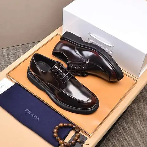 Replica High Quality Prada Leather Shoes For Men