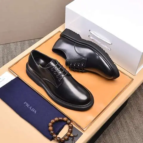 Replica High Quality Prada Leather Shoes For Men