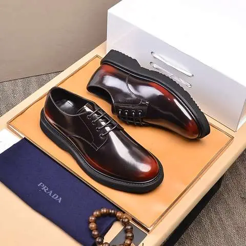 Replica High Quality Prada Leather Shoes For Men