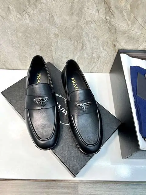Replica High Quality Prada Leather Shoes For Men