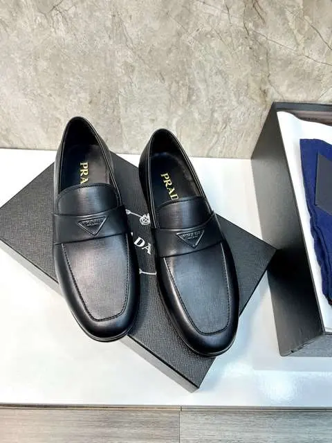 Replica High Quality Prada Leather Shoes For Men