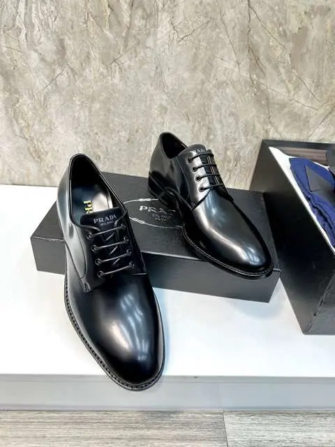Replica High Quality Prada Leather Shoes For Men