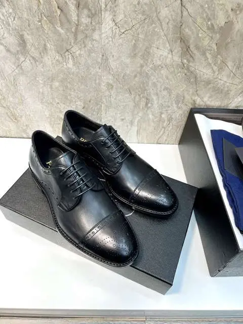 Replica High Quality Prada Leather Shoes For Men
