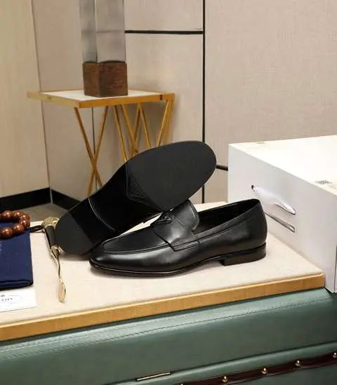 Replica High Quality Prada Leather Shoes For Men