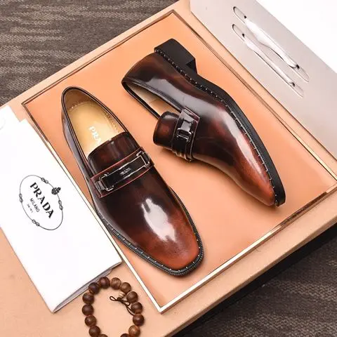Replica High Quality Prada Leather Shoes For Men