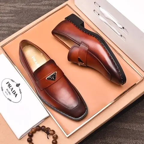 Replica High Quality Prada Leather Shoes For Men