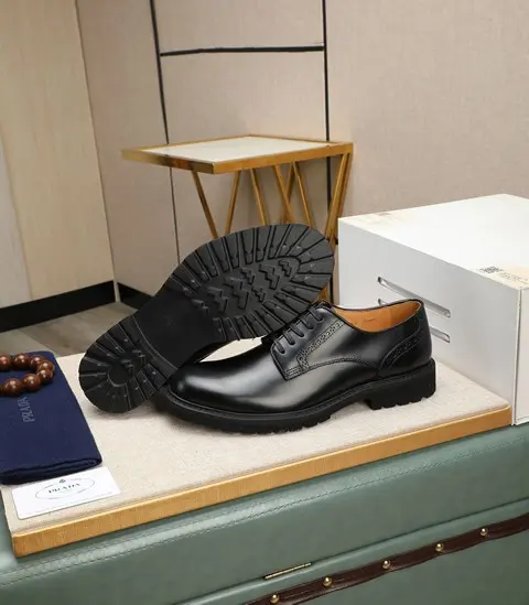 Replica High Quality Prada Leather Shoes For Men