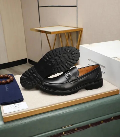 Replica High Quality Prada Leather Shoes For Men