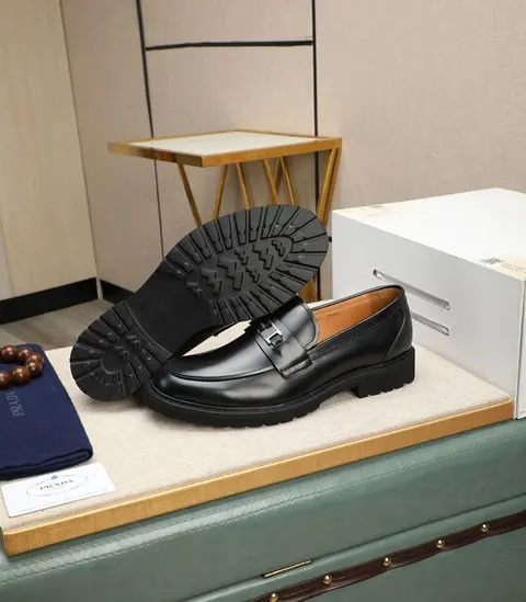 Replica High Quality Prada Leather Shoes For Men