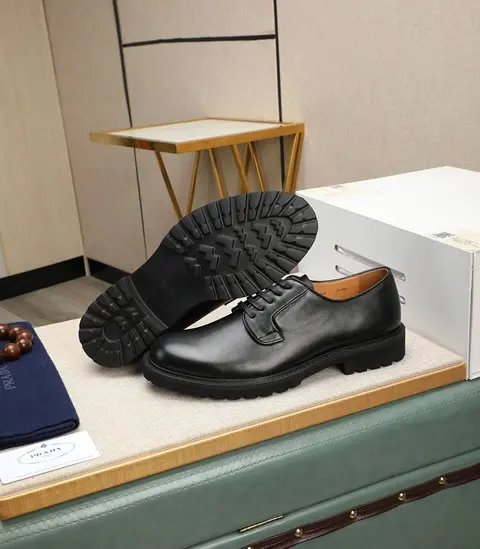 Replica High Quality Prada Leather Shoes For Men