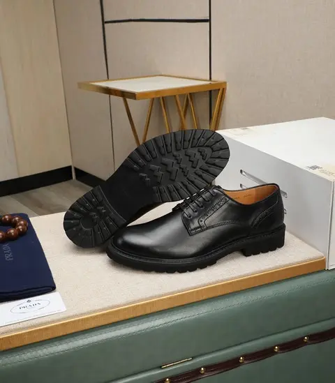 Replica High Quality Prada Leather Shoes For Men