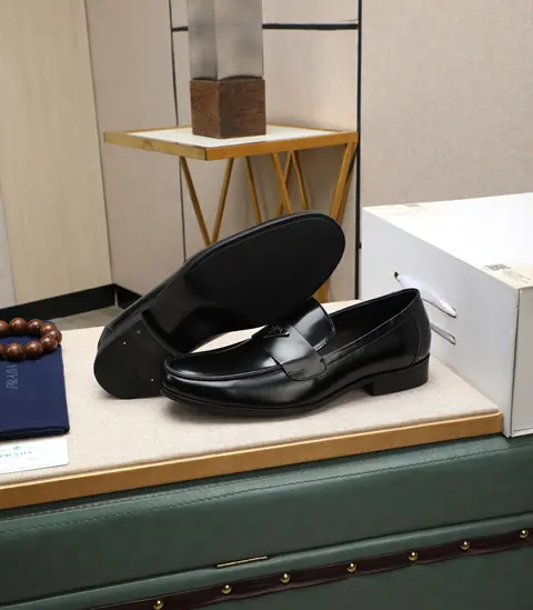 Replica High Quality Prada Leather Shoes For Men
