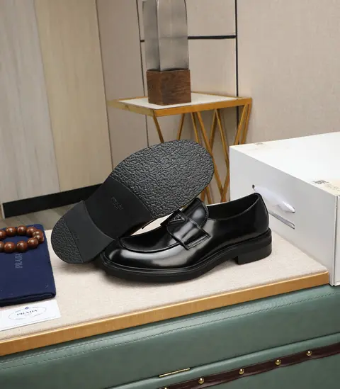 Replica High Quality Prada Leather Shoes For Men