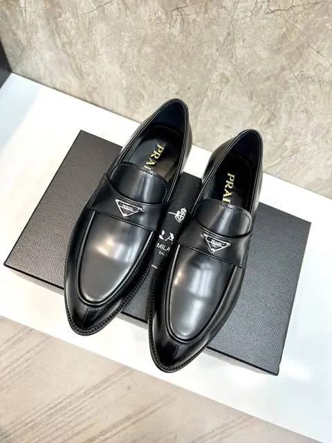 Replica High Quality Prada Leather Shoes For Men
