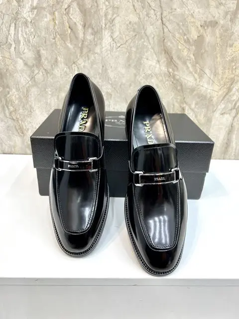 Replica High Quality Prada Leather Shoes For Men