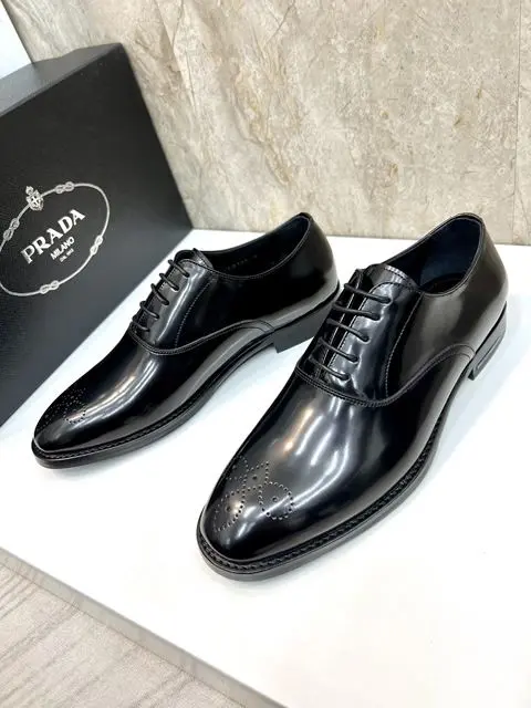 Replica High Quality Prada Leather Shoes For Men