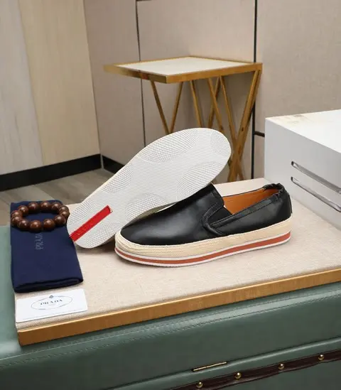 Replica High Quality Prada Leather Shoes For Men