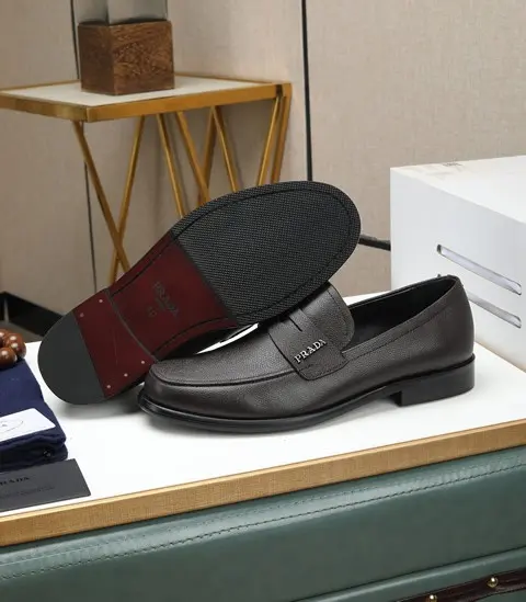 Replica High Quality Prada Leather Shoes For Men