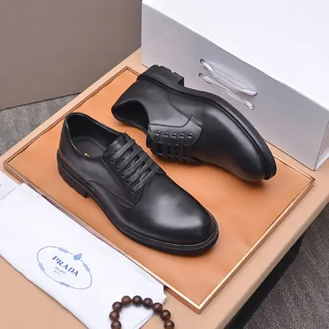 Replica High Quality Prada Leather Shoes For Men