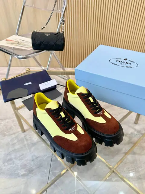 Top Qulaity Fake Prada genuine leather shoes for Women