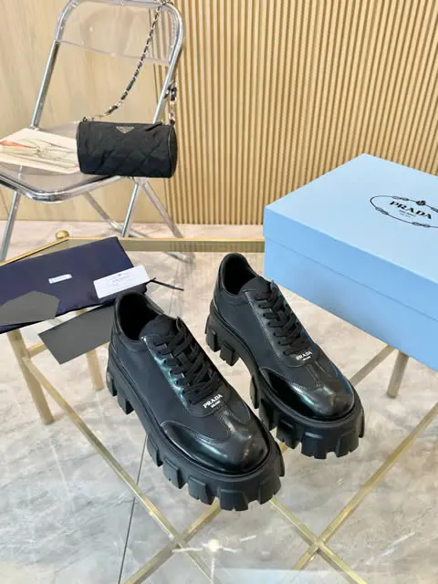 High Quality Replica Prada shoes in genuine leather for women