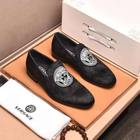 Replica High Quality Versace Leather Shoes For Men
