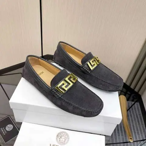 Replica High Quality Versace Leather Shoes For Men
