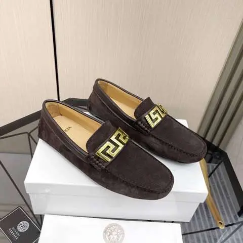 Replica High Quality Versace Leather Shoes For Men