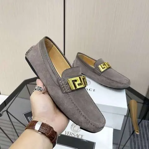 Replica High Quality Versace Leather Shoes For Men
