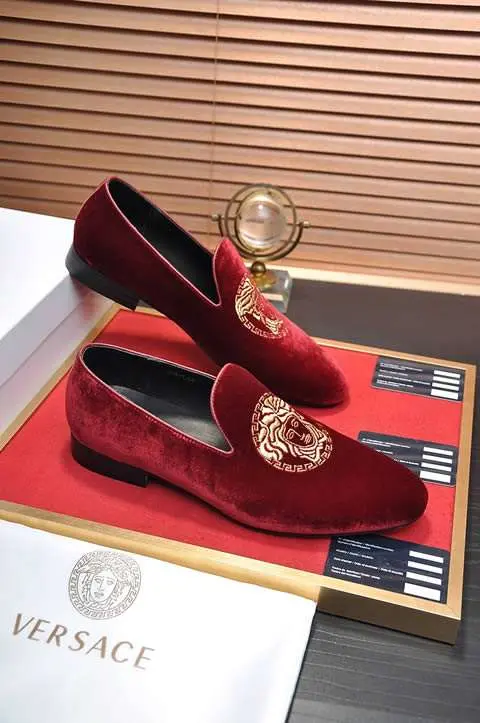 Replica High Quality Versace Leather Shoes For Men