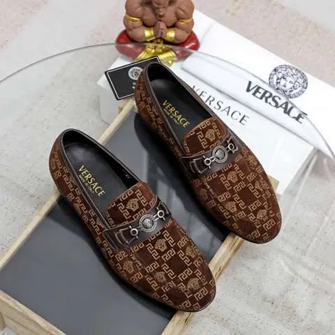 Replica High Quality Versace Leather Shoes For Men