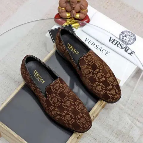 Replica High Quality Versace Leather Shoes For Men