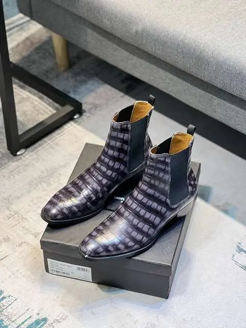 Replica High Quality YSL Leather Shoes For Men