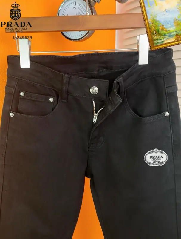 High Quality Replica Prada Black Casual Jeans for Men