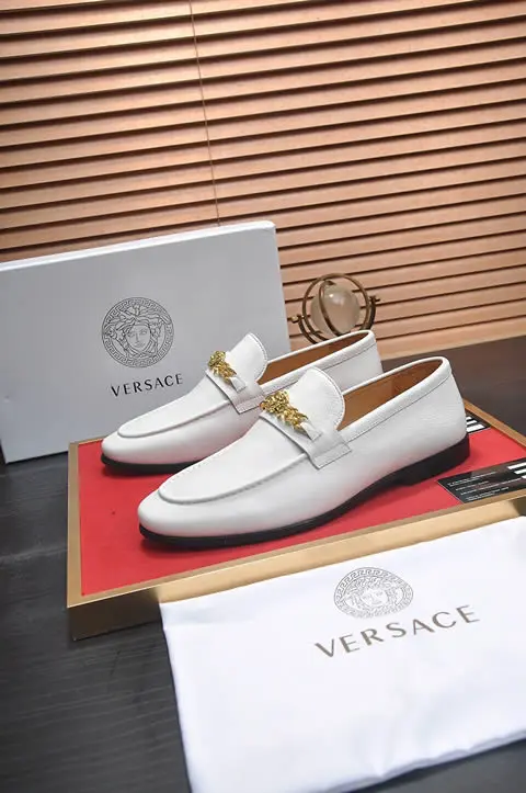 Replica High Quality Versace Leather Shoes For Men