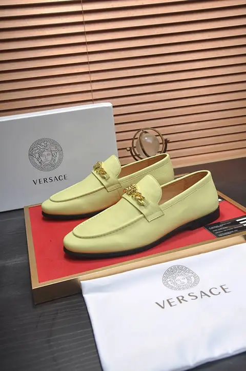 Replica High Quality Versace Leather Shoes For Men